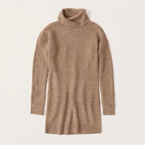 NWT A&F Brown Turtleneck Sweater dress MD